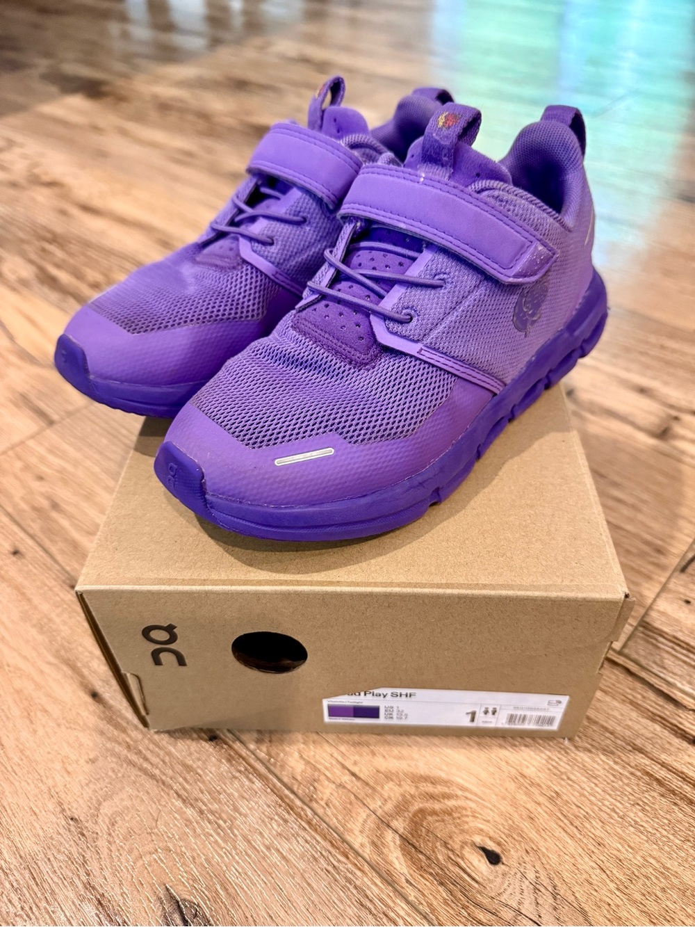 Limited Edition On Cloud Play x SHF Kids Purple Shoes - Size 1